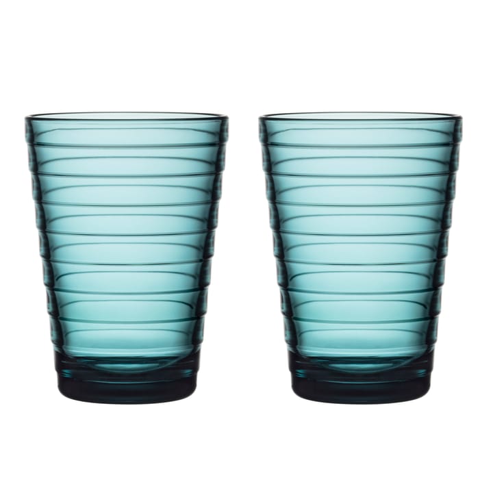 Aino Aalto dricksglas 33 cl 2-pack - havsblå - Iittala