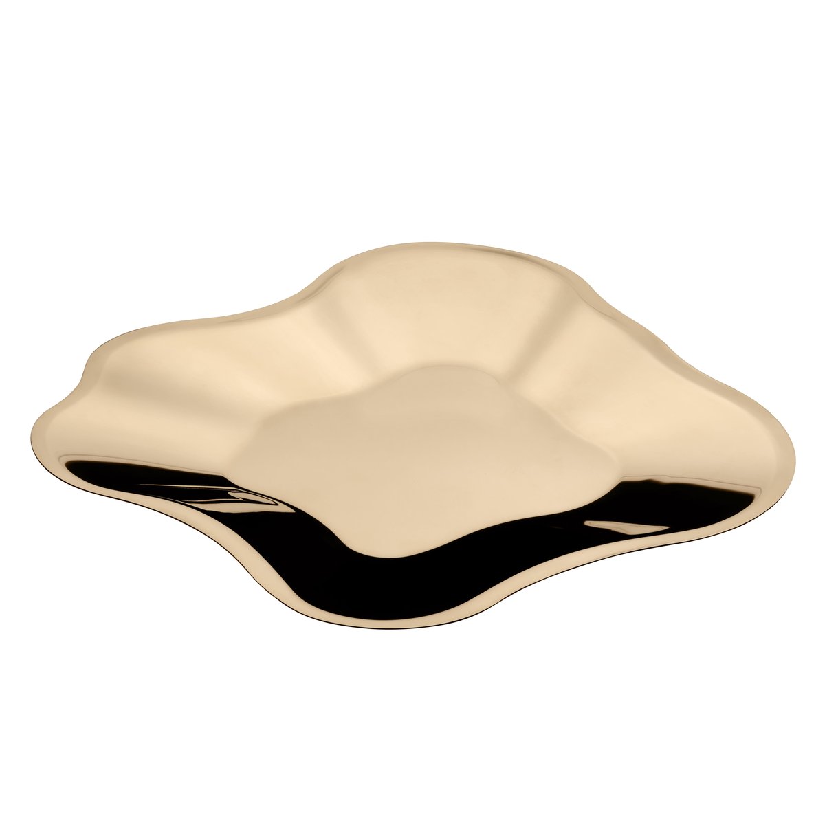 Iittala Alvar Aalto fat roséguld stort (504 mm) | Skandinavisk Design | Serveringsfat & Uppläggningsfat | Guldfärgad
