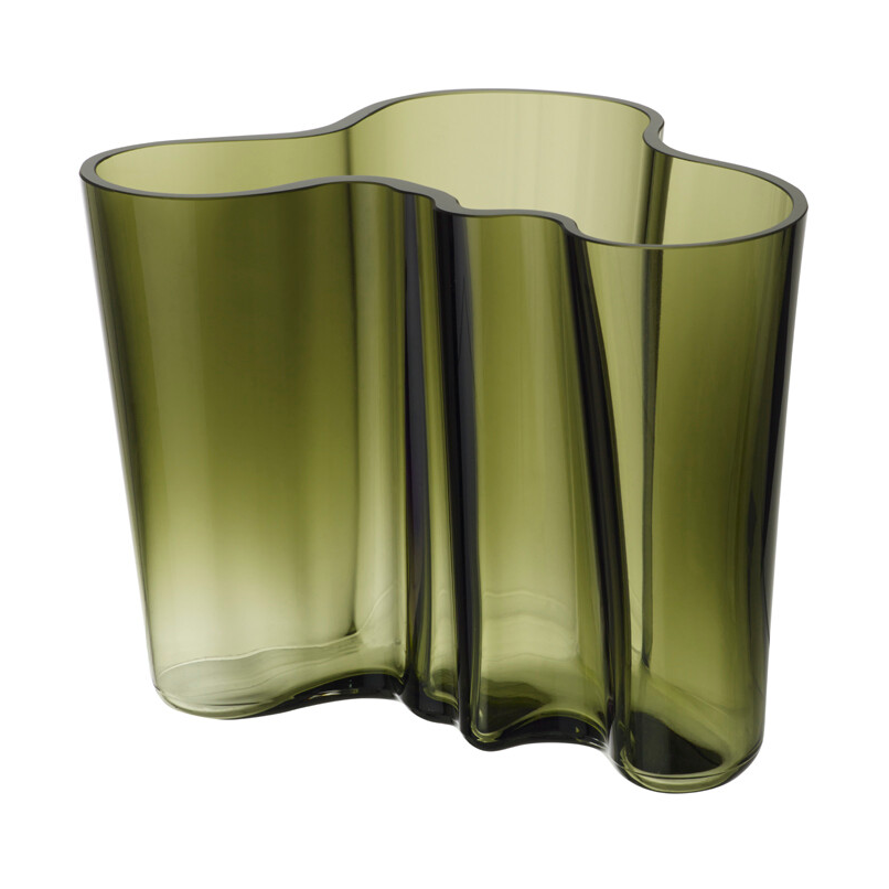 Iittala Alvar Aalto vas mossgrön 160 mm | Skandinavisk Design | Vaser | Grön