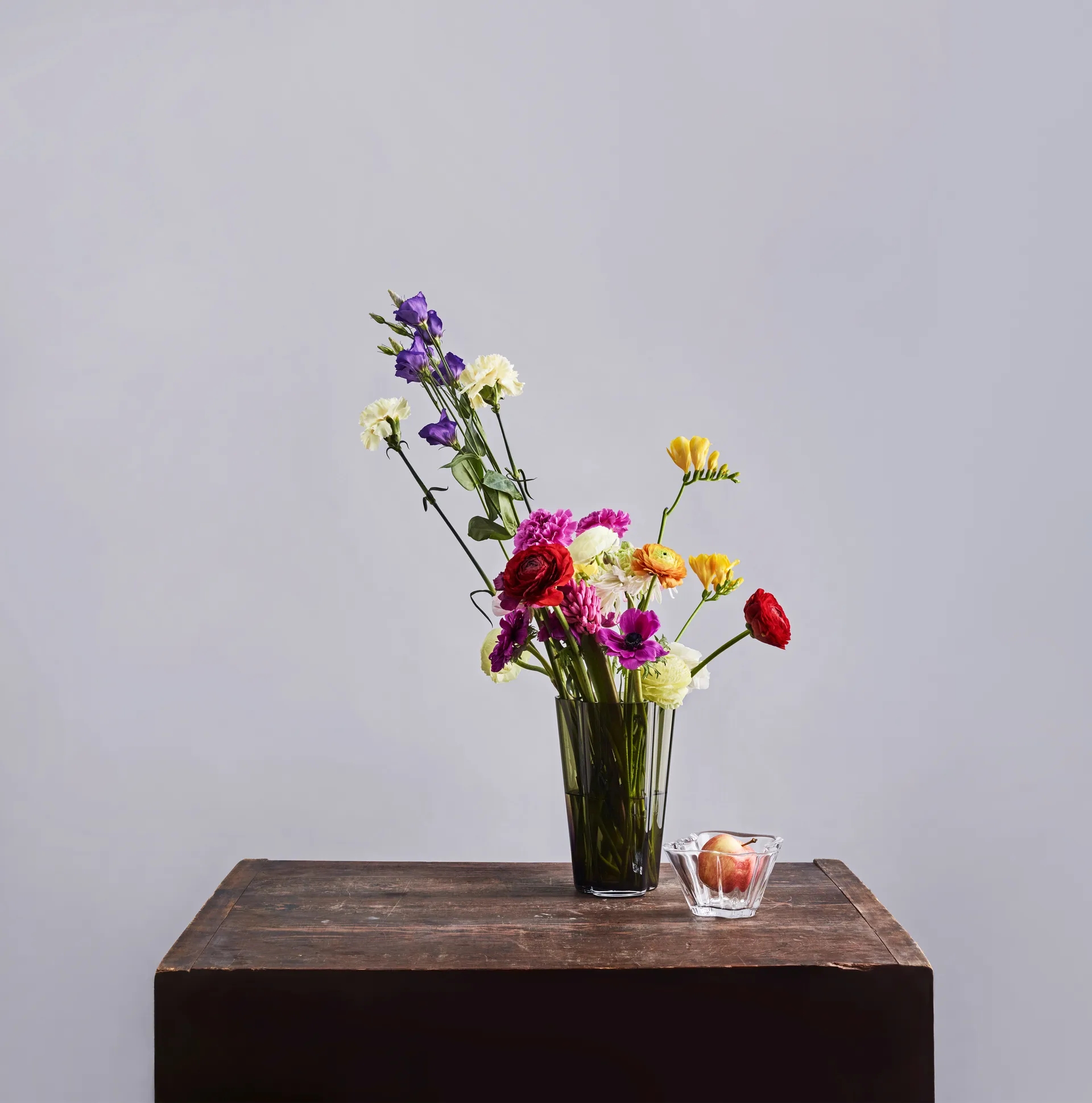 Alvar Aalto vas mossgrön, 220 mm Iittala