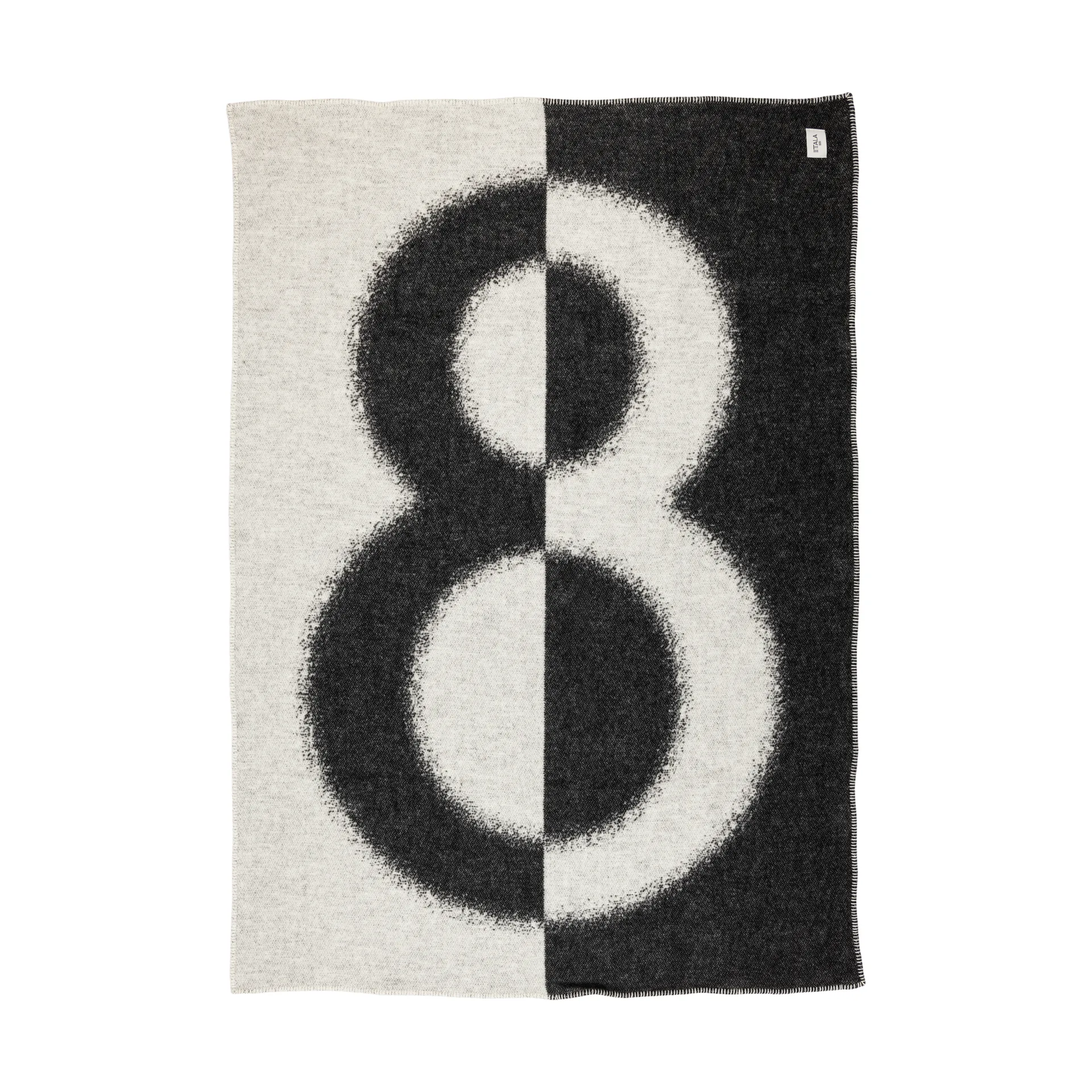 Iittala 8 filt 130x180 cm, Ecru-svart Iittala