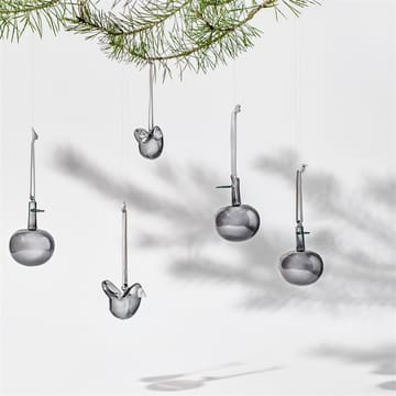 Iittala glasäpple Ø6 cm 3-pack - Grå - Iittala