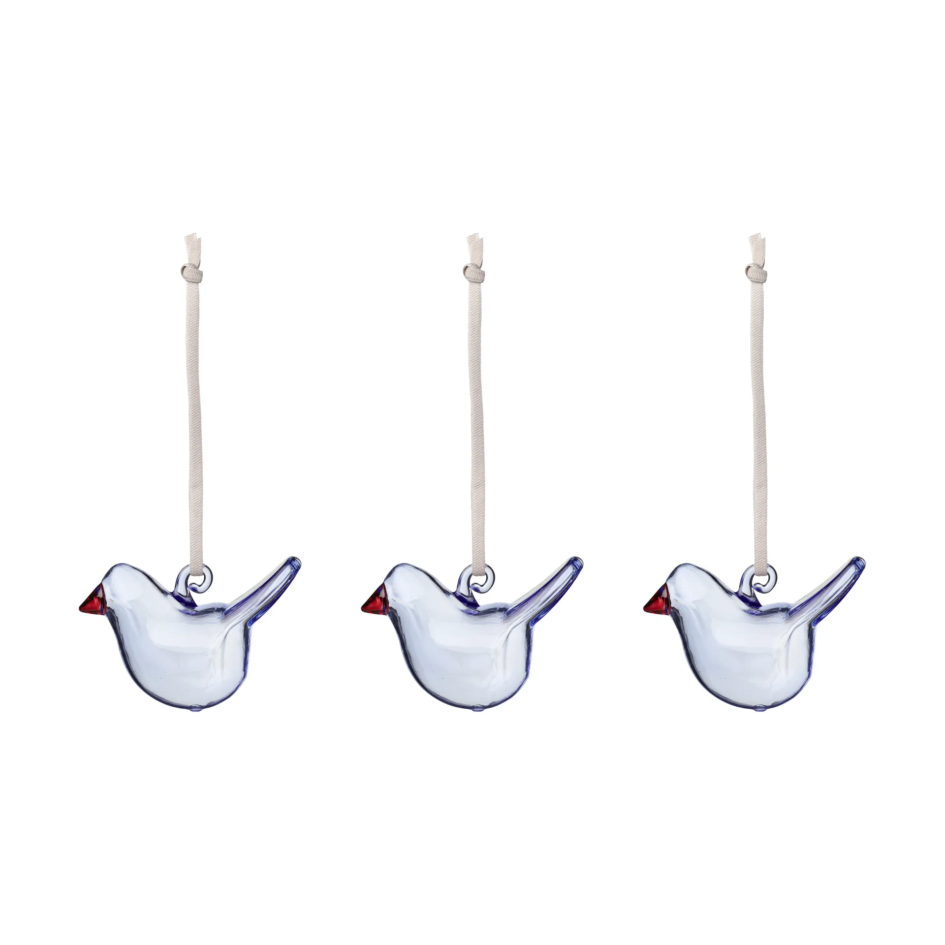 Iittala glasfågel, Klarblå, mini, 3-pack Iittala