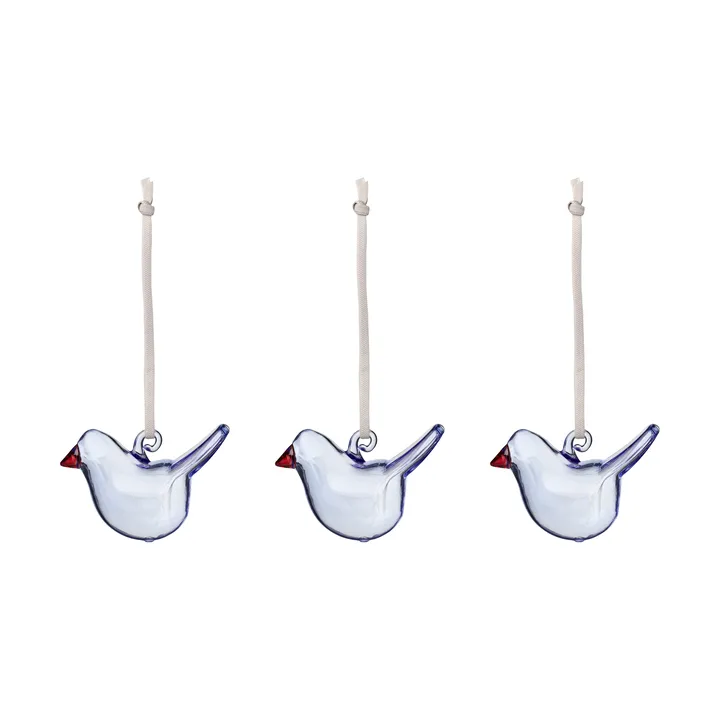 Iittala glasfågel - Klarblå, mini, 3-pack - Iittala