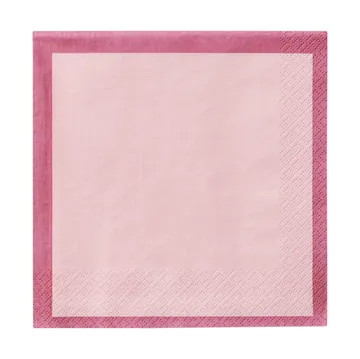 Iittala pappersservett - Pink-ros, 33 cm, 20-pack - Iittala