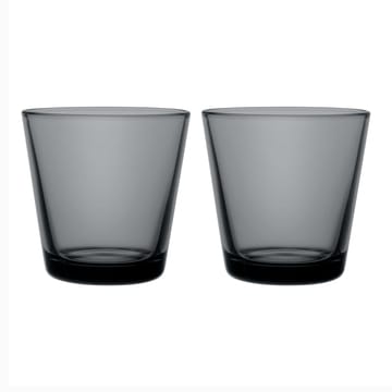 Kartio dricksglas 21 cl 2-pack - Mörkgrå - Iittala