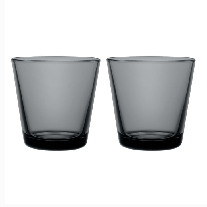 Kartio dricksglas 21 cl 2-pack - Mörkgrå - Iittala