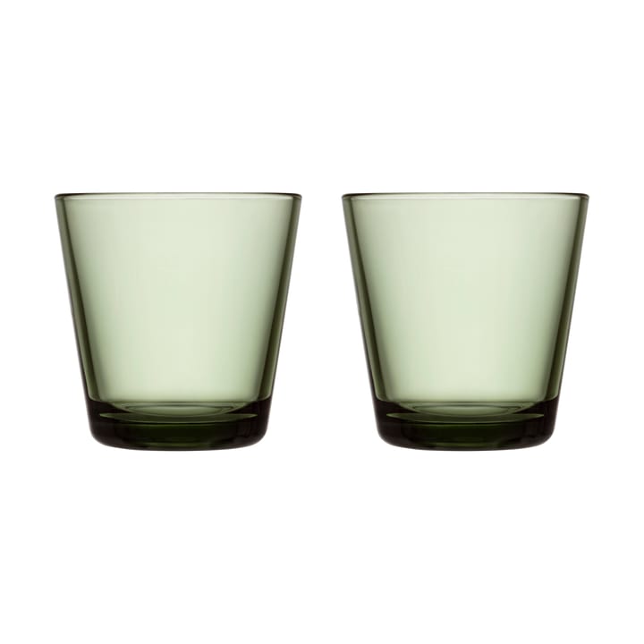 Kartio dricksglas 21 cl 2-pack - Tallgrön - Iittala