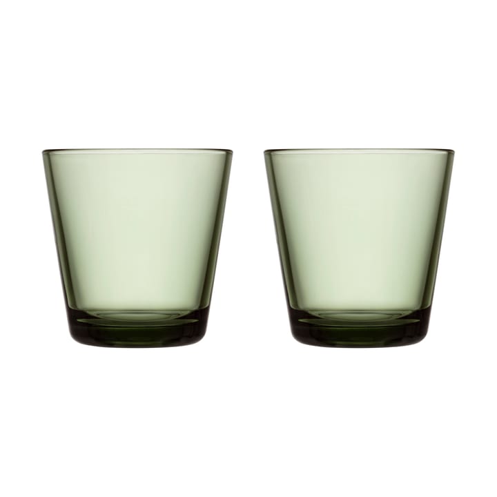 Kartio dricksglas 21 cl 2-pack - Tallgrön - Iittala