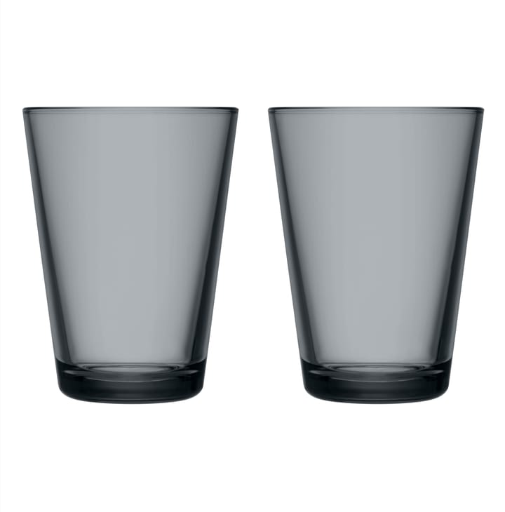 Kartio dricksglas 40 cl 2-pack - Mörkgrå - Iittala