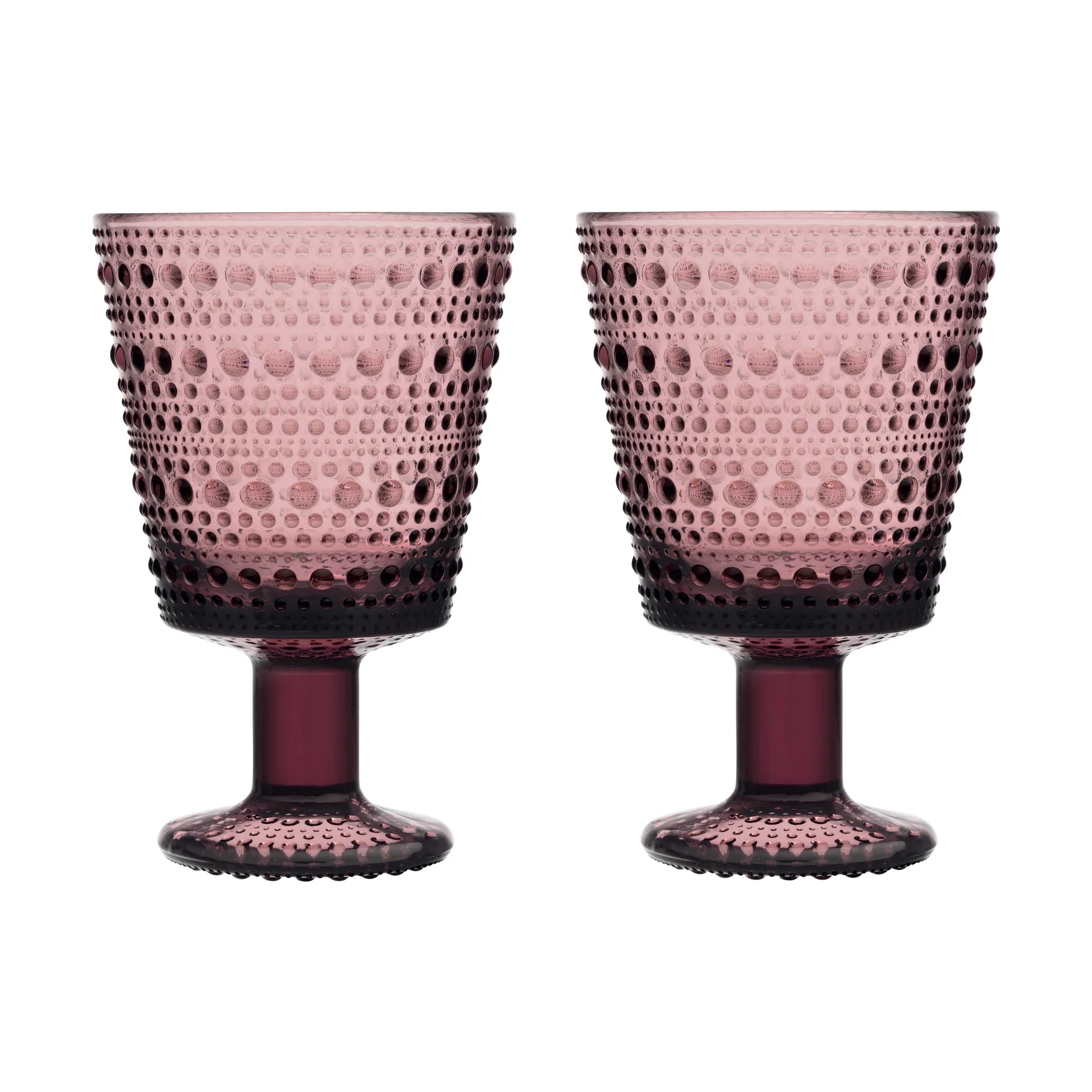 Kastehelmi dricksglas på fot 26 cl 2-pack, Ljung Iittala