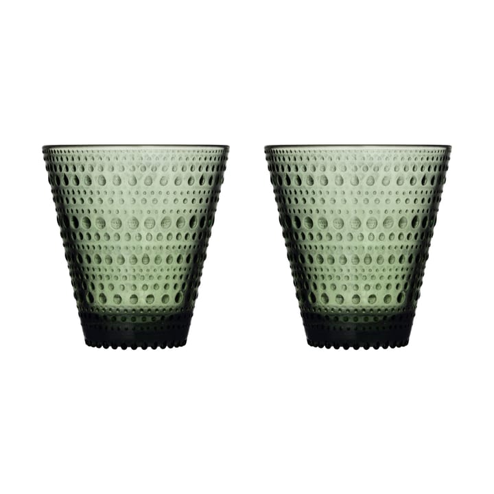 Kastehelmi glas 30 cl 2-pack - Tallgrön - Iittala