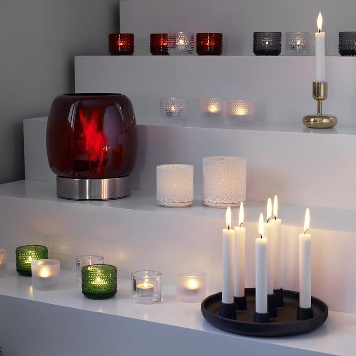 Kastehelmi ljuslykta 64 mm, grå Iittala