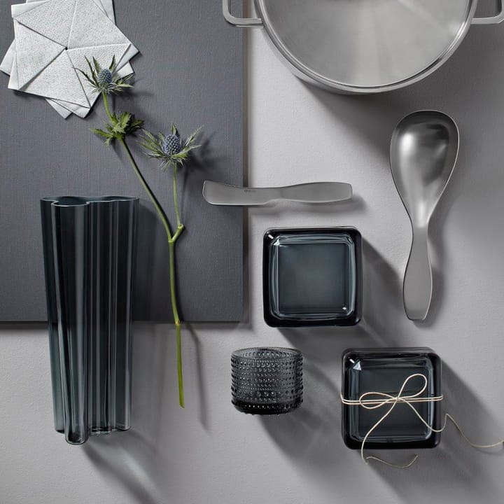 Kastehelmi ljuslykta 64 mm, grå Iittala