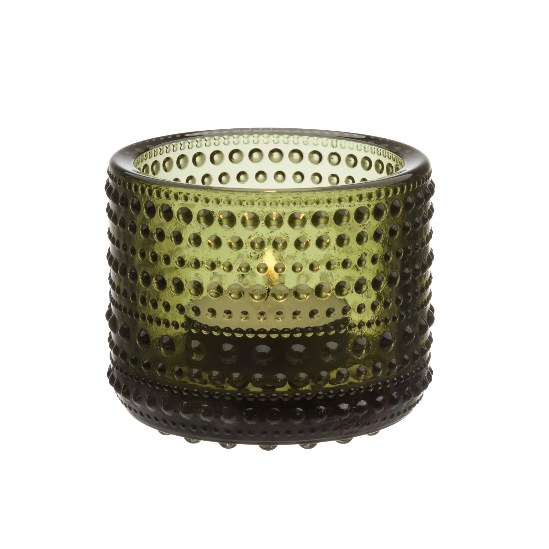 Kastehelmi ljuslykta 64 mm, Mossgrön Iittala