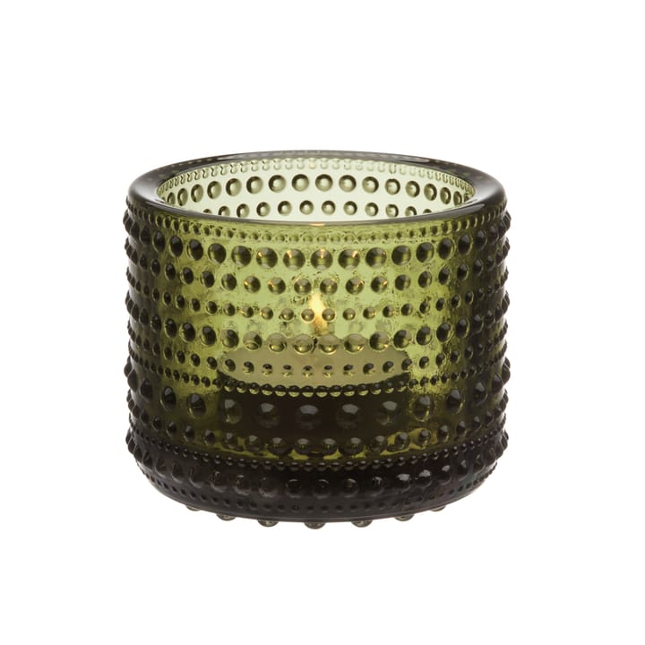 Kastehelmi ljuslykta 64 mm - Mossgrön - Iittala