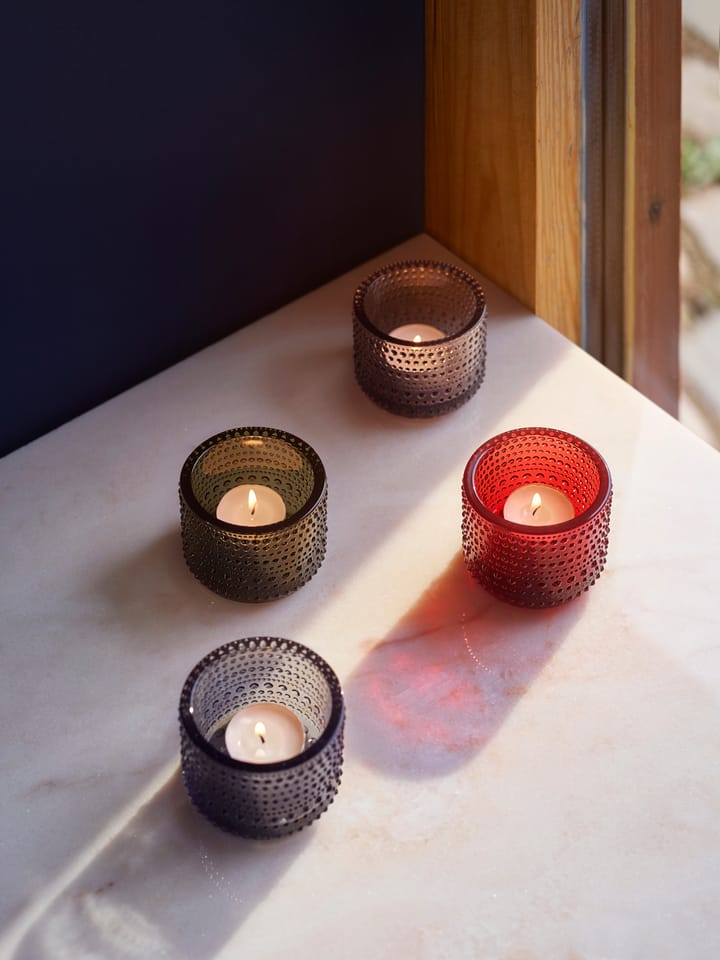 Kastehelmi ljuslykta 64 mm, Tranbär Iittala