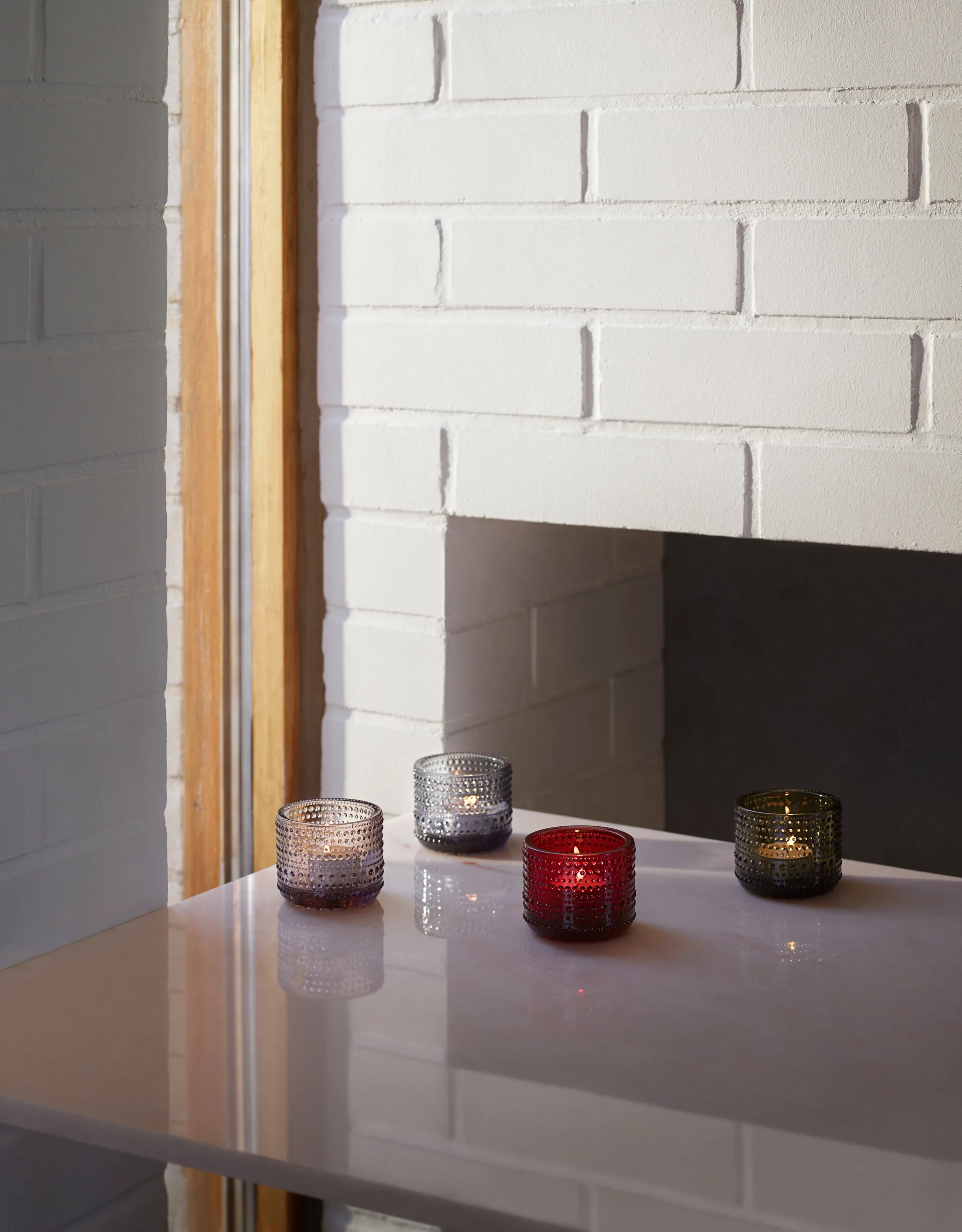 Kastehelmi ljuslykta 64 mm, Tranbär Iittala