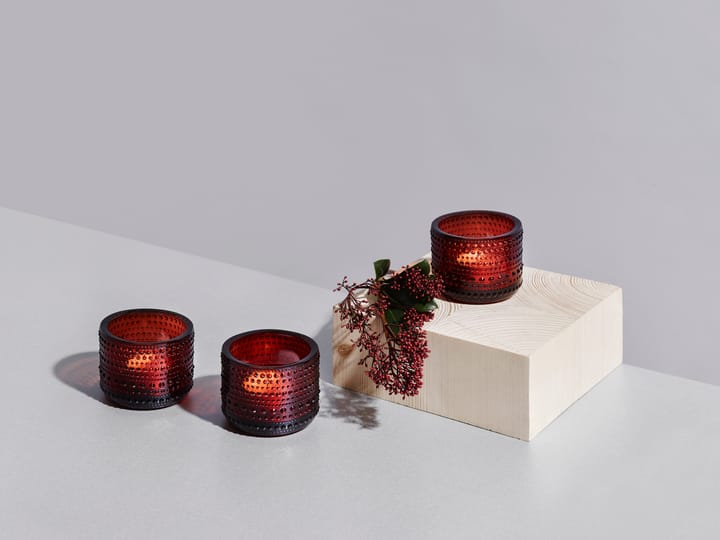 Kastehelmi ljuslykta 64 mm, Tranbär Iittala