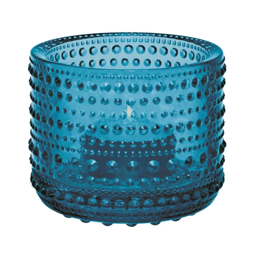 Kastehelmi ljuslykta 64 mm, turkos Iittala