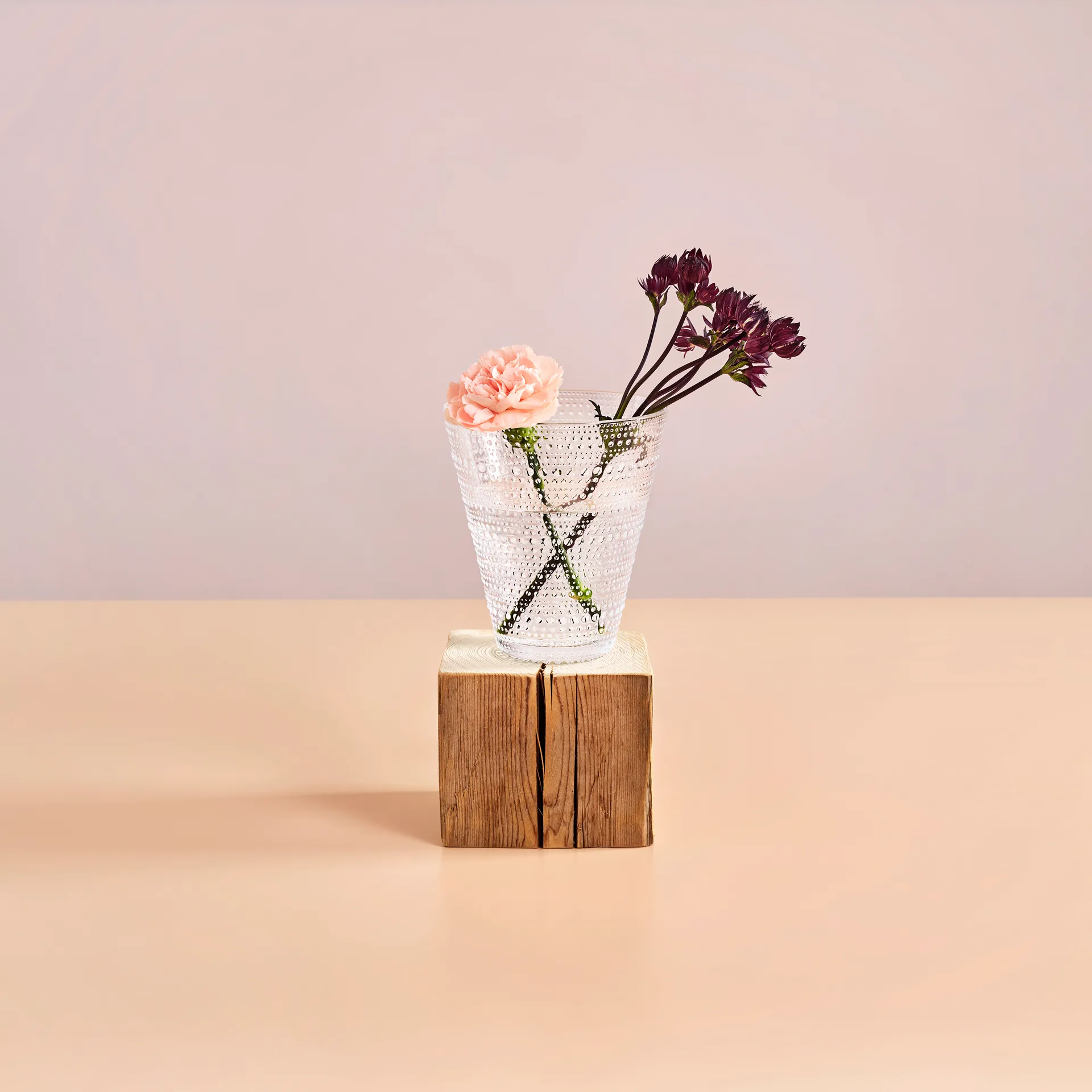 Kastehelmi vas, klar Iittala