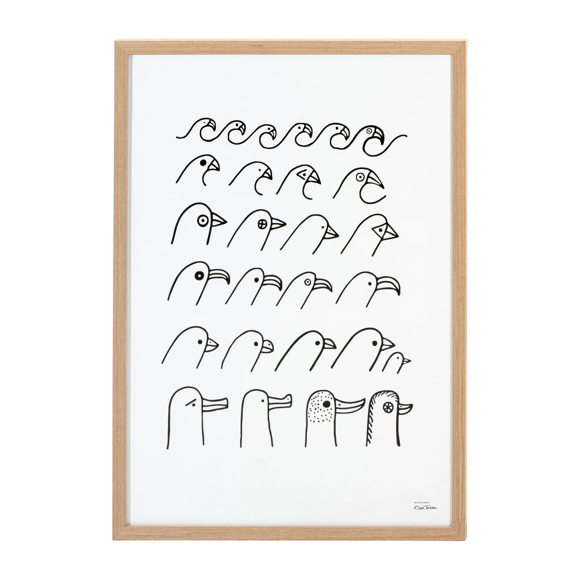 Oiva Toikka Birdhouse poster, 50x70 cm Iittala