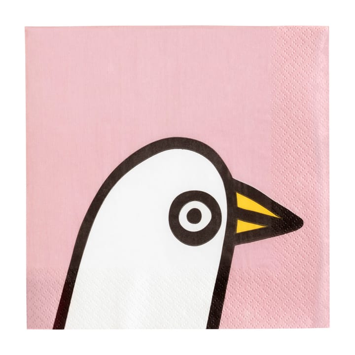 Oiva Toikka Birdie servett 20-pack - Rosa - Iittala