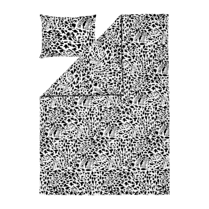 Oiva Toikka Cheetah bäddset 150x210 cm, Svart-vit Iittala