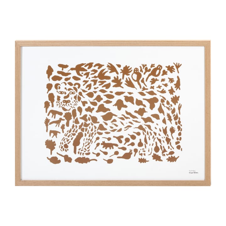 Oiva Toikka Cheetah poster brun - 50x70 cm - Iittala