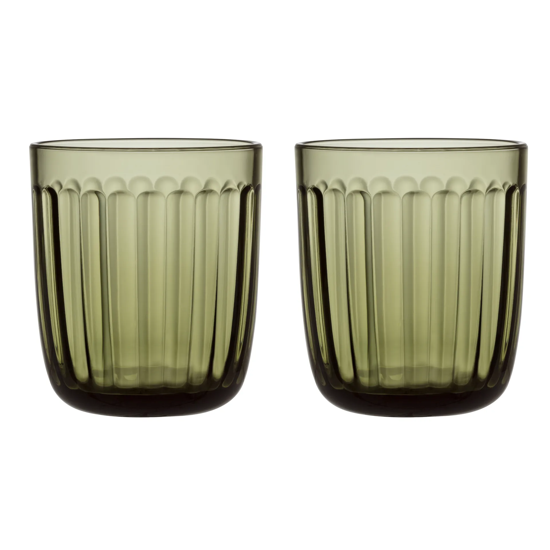 Raami dricksglas 26 cl 2-pack, Mossgrön Iittala