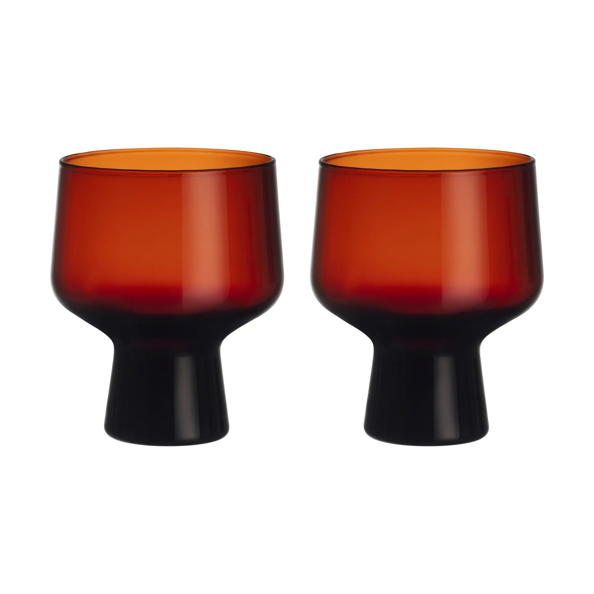 Solare glas på fot 29 cl 2-pack, Koppar Iittala