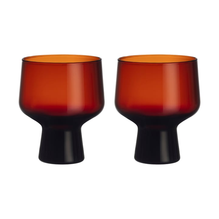 Solare glas på fot 29 cl 2-pack - Koppar - Iittala