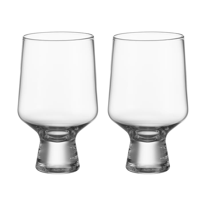 Solare glas på fot 40 cl 2-pack - Klar - Iittala