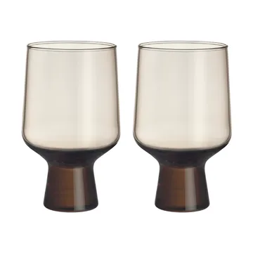 Solare glas på fot 40 cl 2-pack - Linne - Iittala