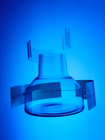 Solare vas låg Ø22x20 cm - Klar - Iittala