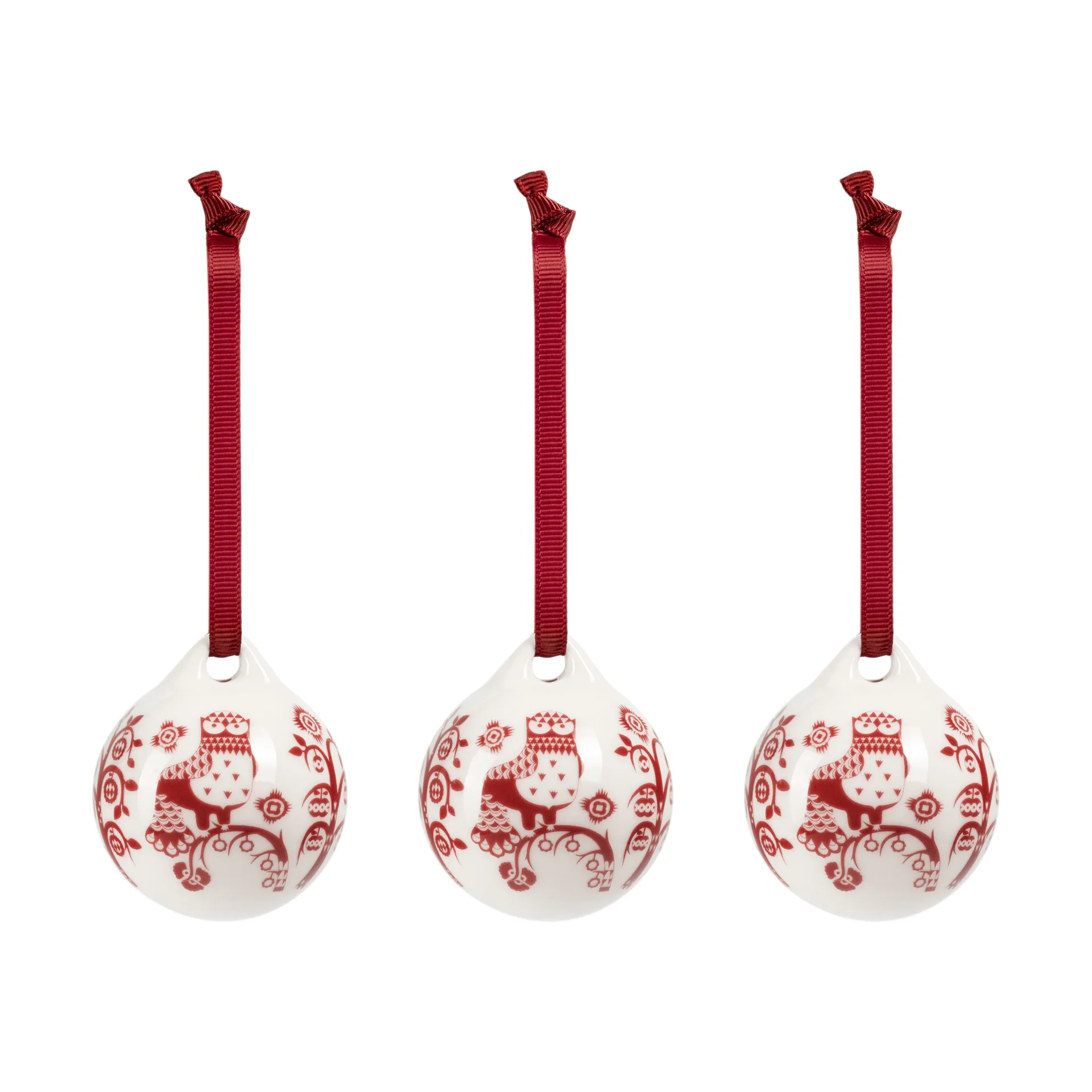 Taika dekoration, Granatröd, 5 cm, 3-pack Iittala