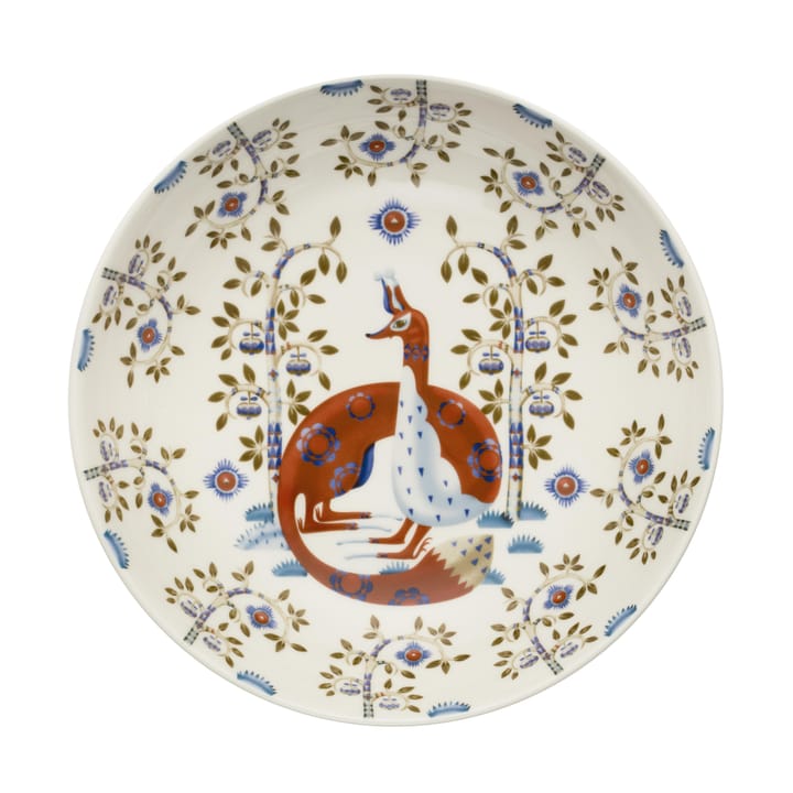 Taika djup tallrik 22 cm, vit mönstrad Iittala