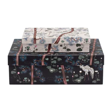 Taika förvaringsbox 15-årsjubileum 2 delar - Svart-vit - Iittala