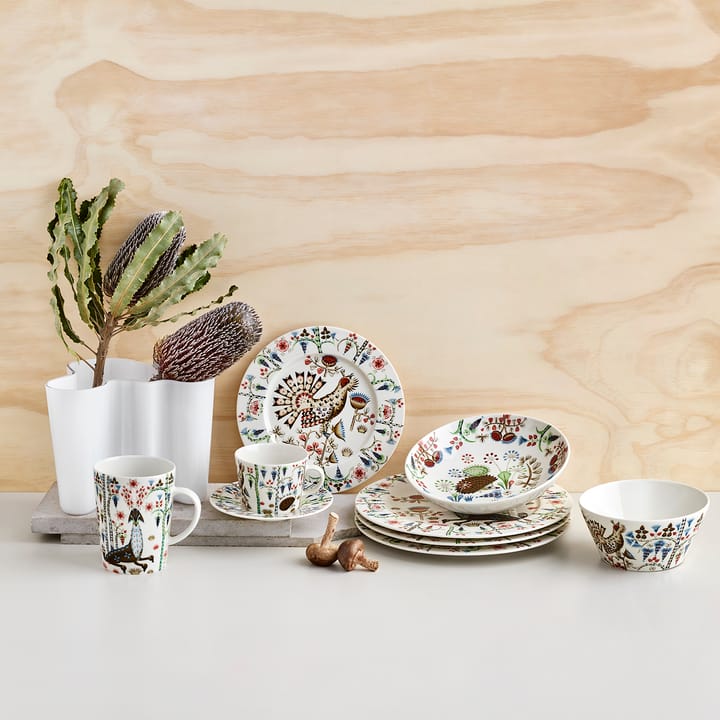 Taika Siimes assiett 22 cm, Vit Iittala