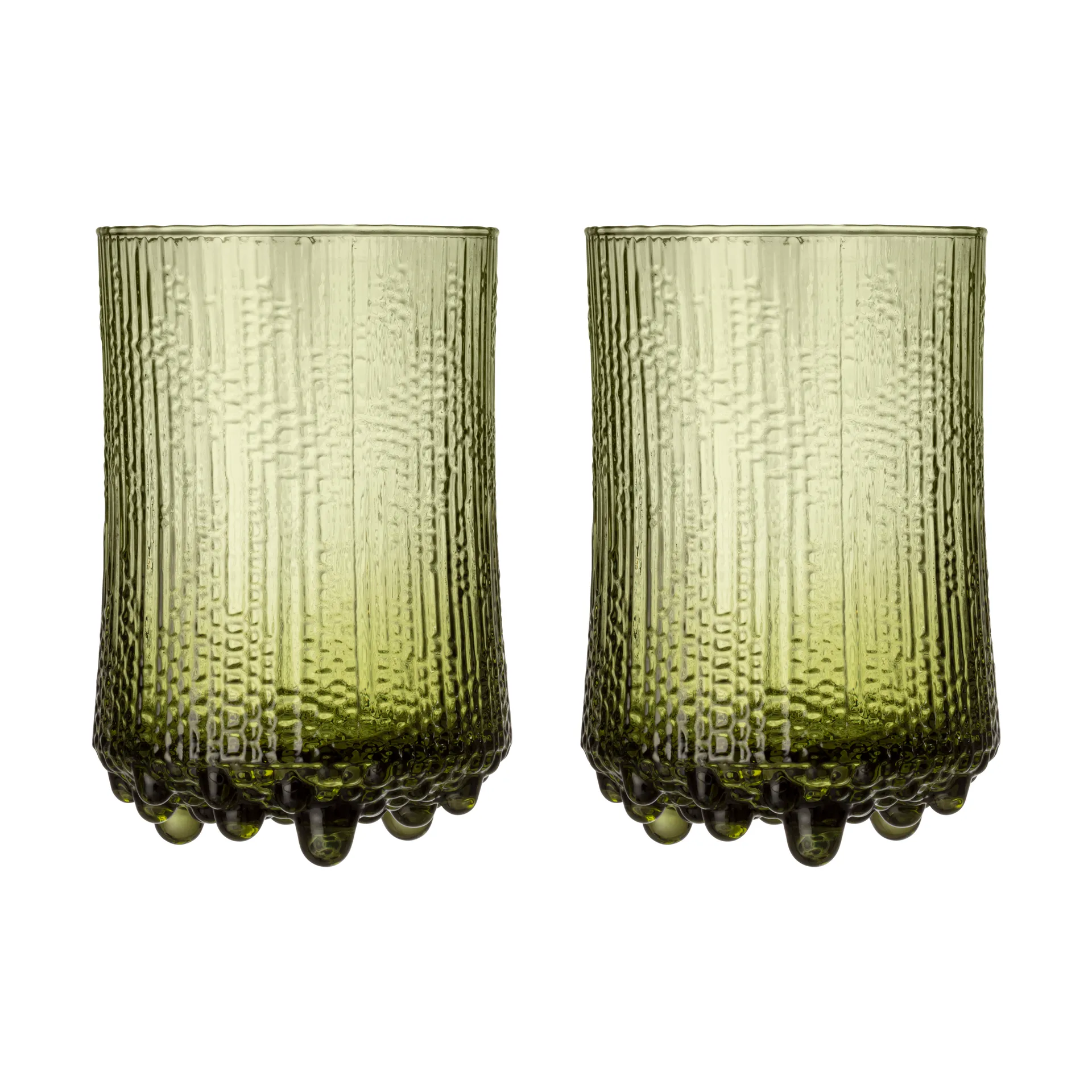 Ultima Thule ölglas finsk sand 38 cl 2-pack, Grön Iittala