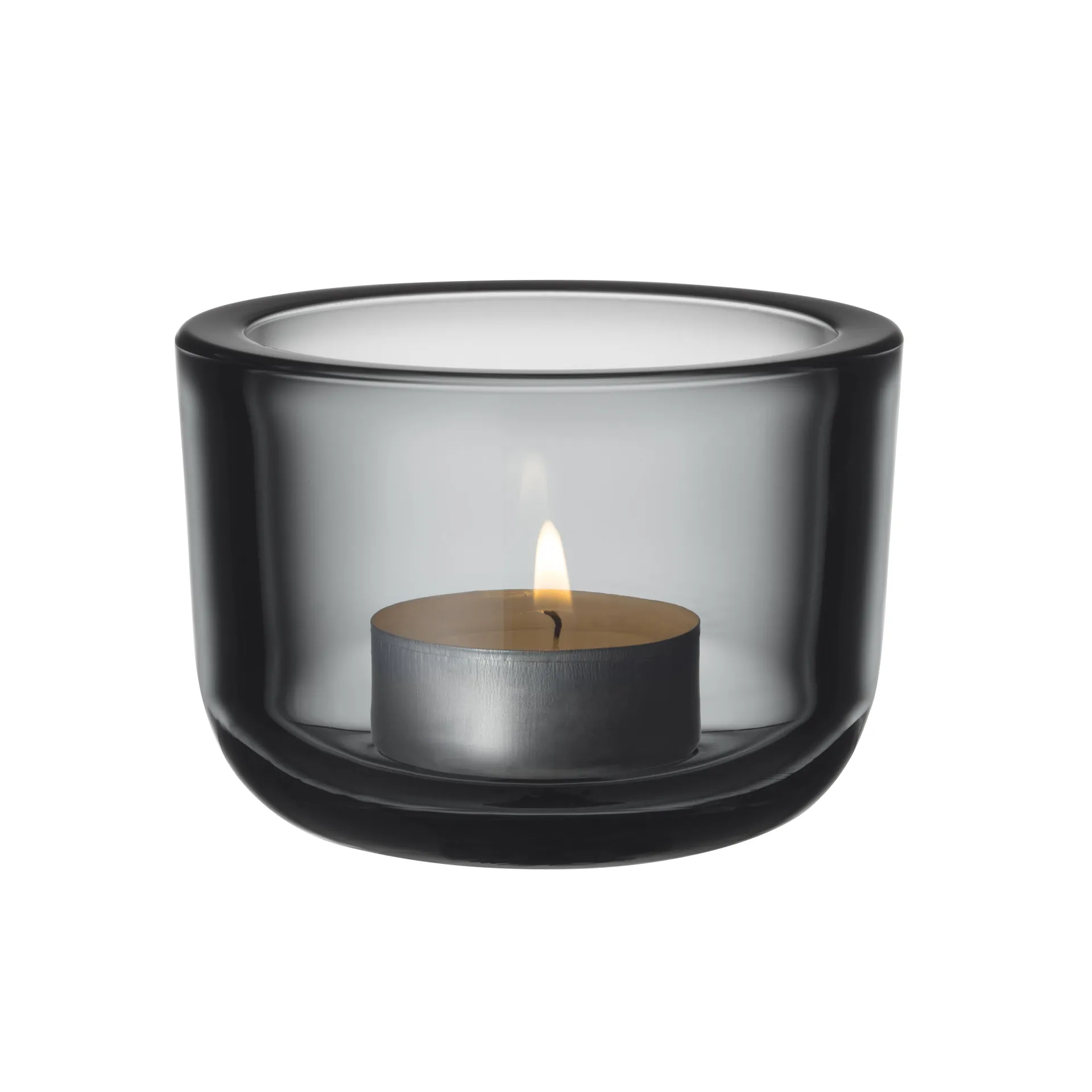 Valkea ljuslykta glas 60 mm, grå Iittala