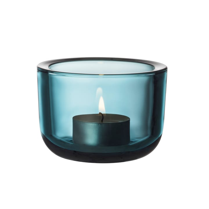Valkea ljuslykta glas 60 mm - havsblå - Iittala
