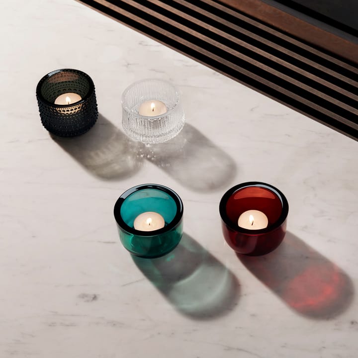 Valkea ljuslykta glas 60 mm - havsblå - Iittala