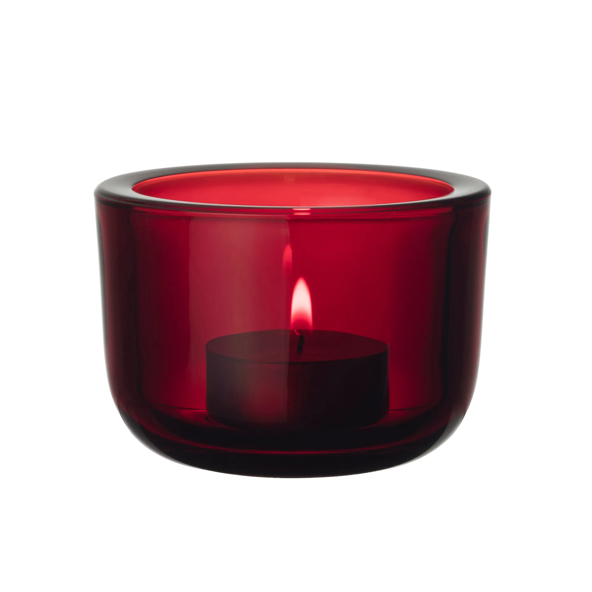 Valkea ljuslykta glas 60 mm, Tranbär Iittala