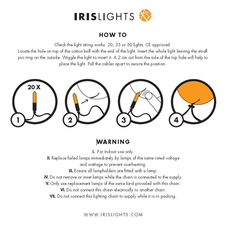 Irislights Birdie - 35 bollar - Irislights