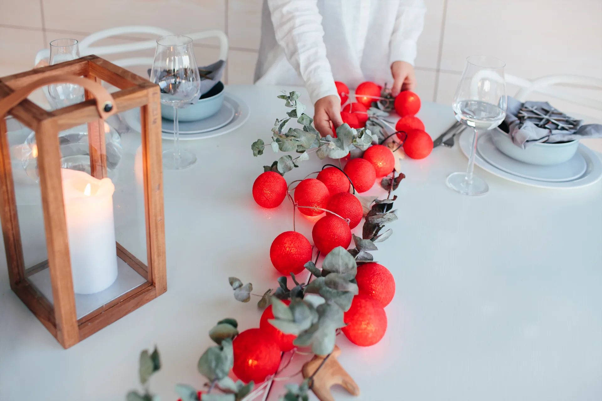 Irislights ljusslinga, Simply red, 20 bollar Irislights