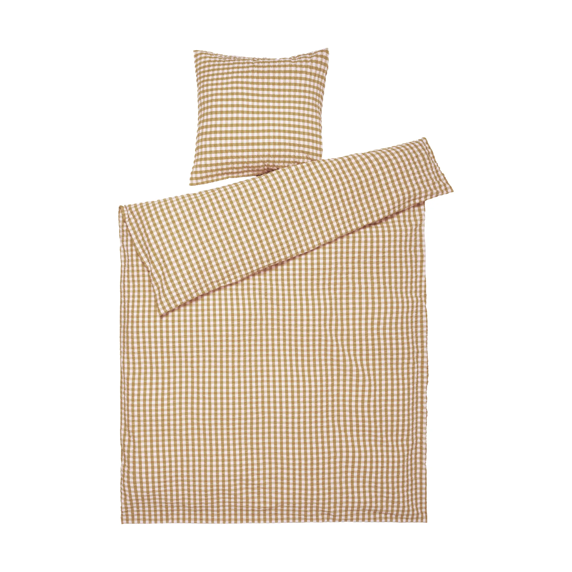 Bæk&Bølge bäddset 150x210 cm, Karamell-offwhite Juna