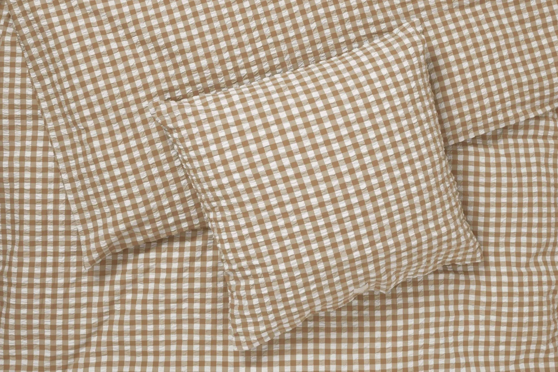 Bæk&Bølge bäddset 150x210 cm, Karamell-offwhite Juna