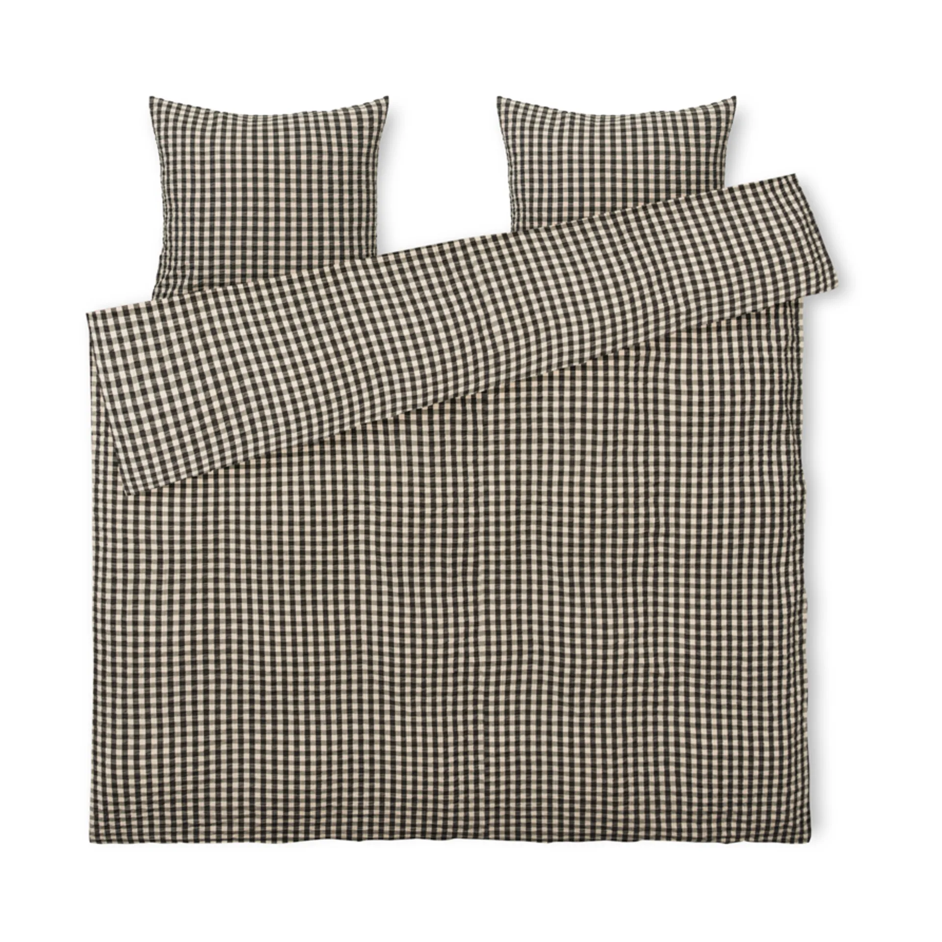 Bæk&Bølge bäddset 200x220 cm, Svart-sand Juna