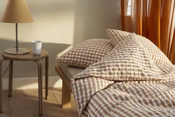 Bæk&Bølge bäddset 220x220 cm - Karamell-offwhite - Juna